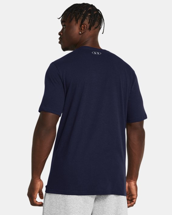 Camiseta de manga corta UA Foundation para hombre, Blue, pdpMainDesktop image number 1